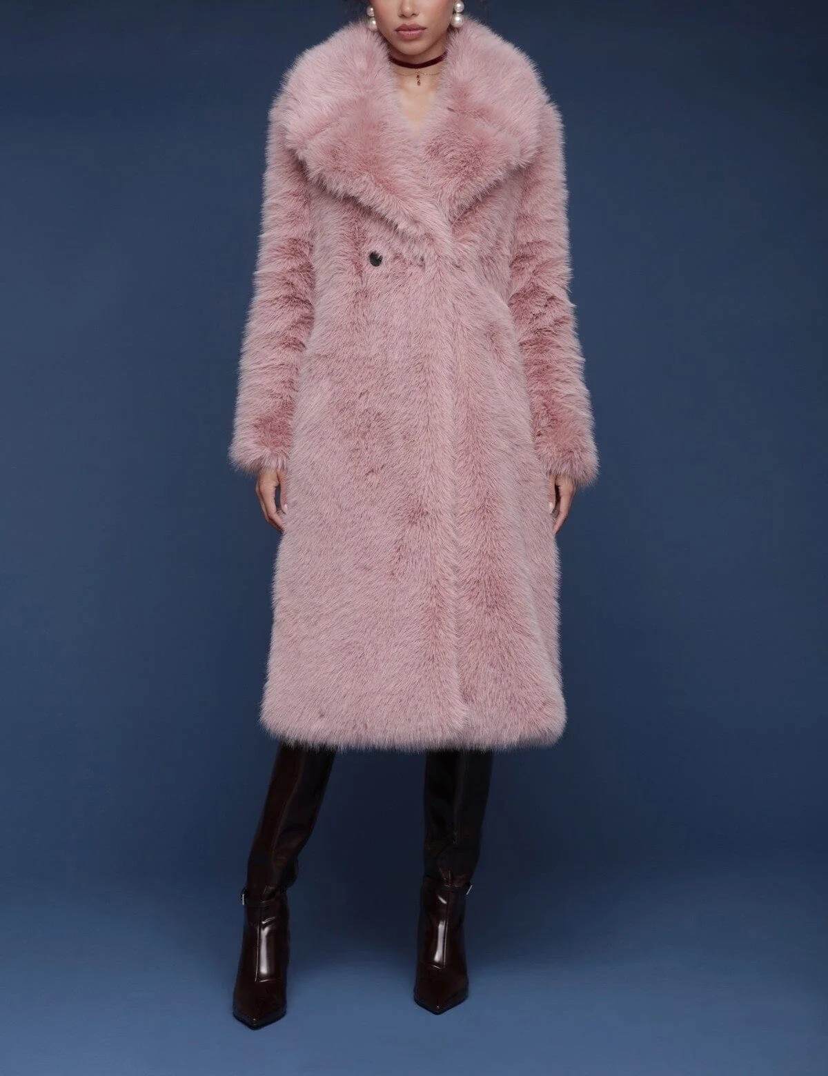 Be pretty in pink for the snowy season! The gorgeous OVERSIZED COLLAR FAUX FUR MIDI COAT from Avec Les Filled is under $250.

Keywords: Faux fur coat, leather coat, wool coat, coatigan, teddy coat, cropped coat, holiday party, gifts for her 

#LTKHoliday #LTKgrwm #LTKootd