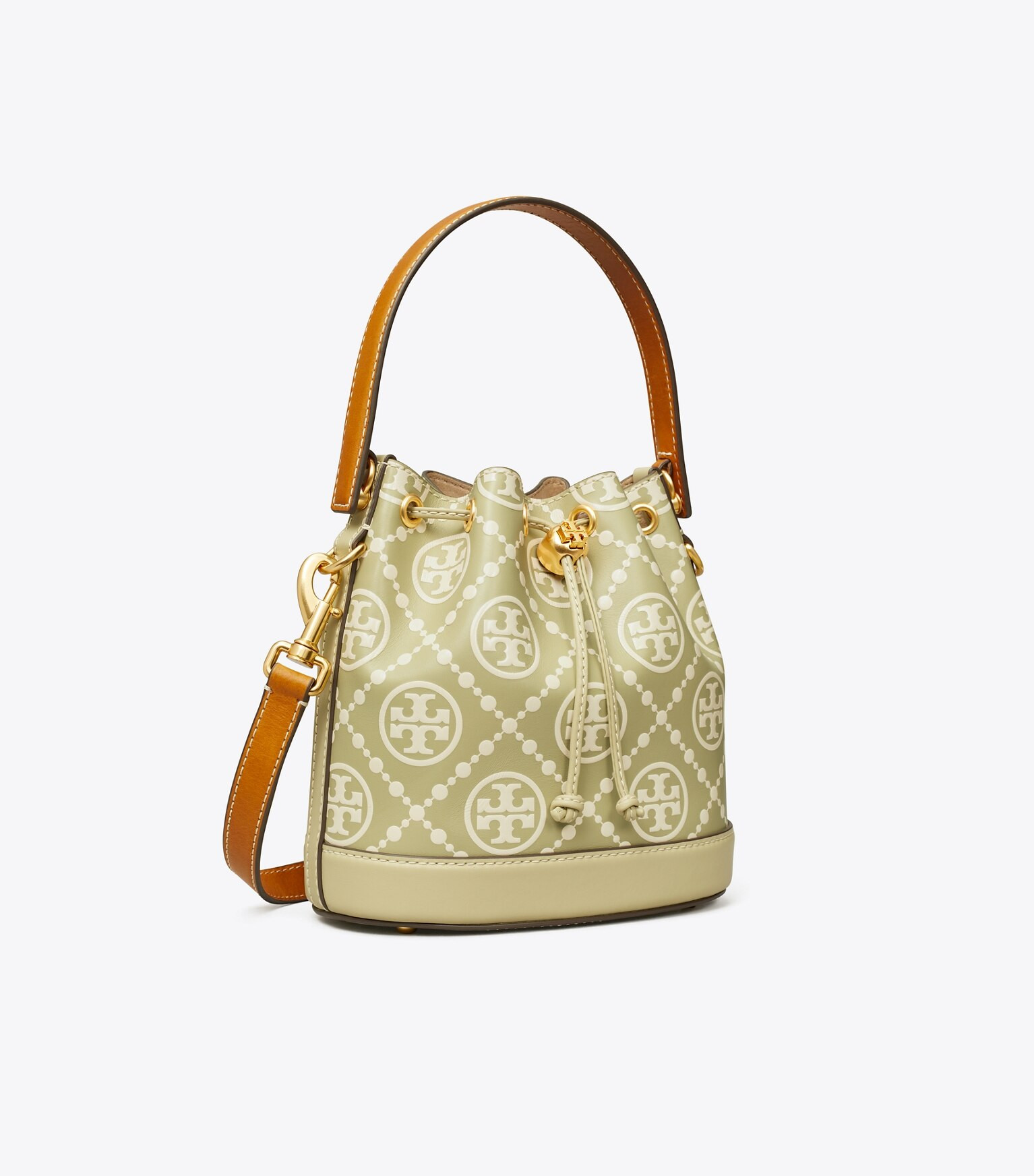 T MONOGRAM CONTRAST EMBOSSED BUCKET BAG | Tory Burch (US)