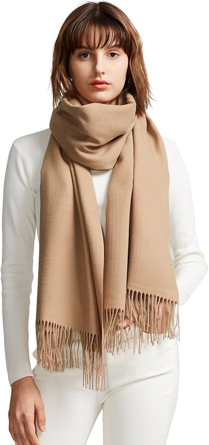 MaaMgic Womens Large Soft Cashmere Feel Pashmina Shawls Wraps Light Scarf | Amazon (US)