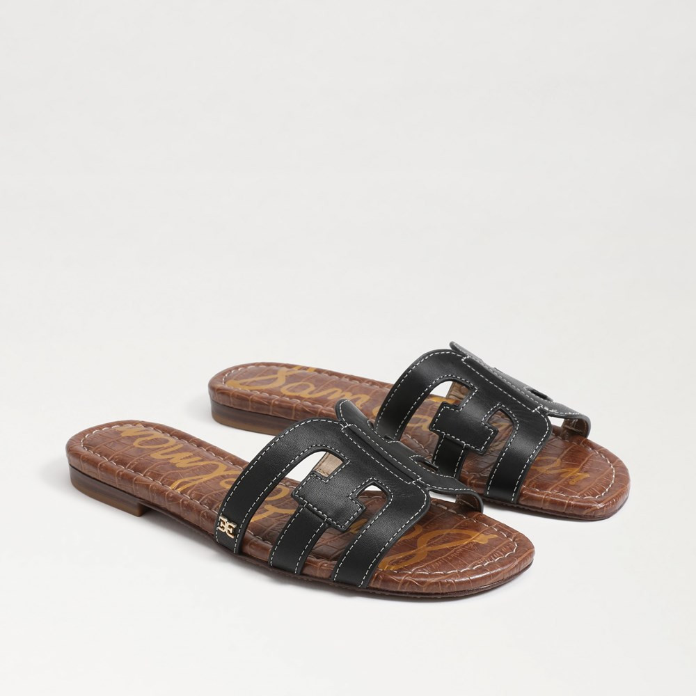 Sam Edelman Bay Slide Sandal Black Leather 9.5 | Sam Edelman CA