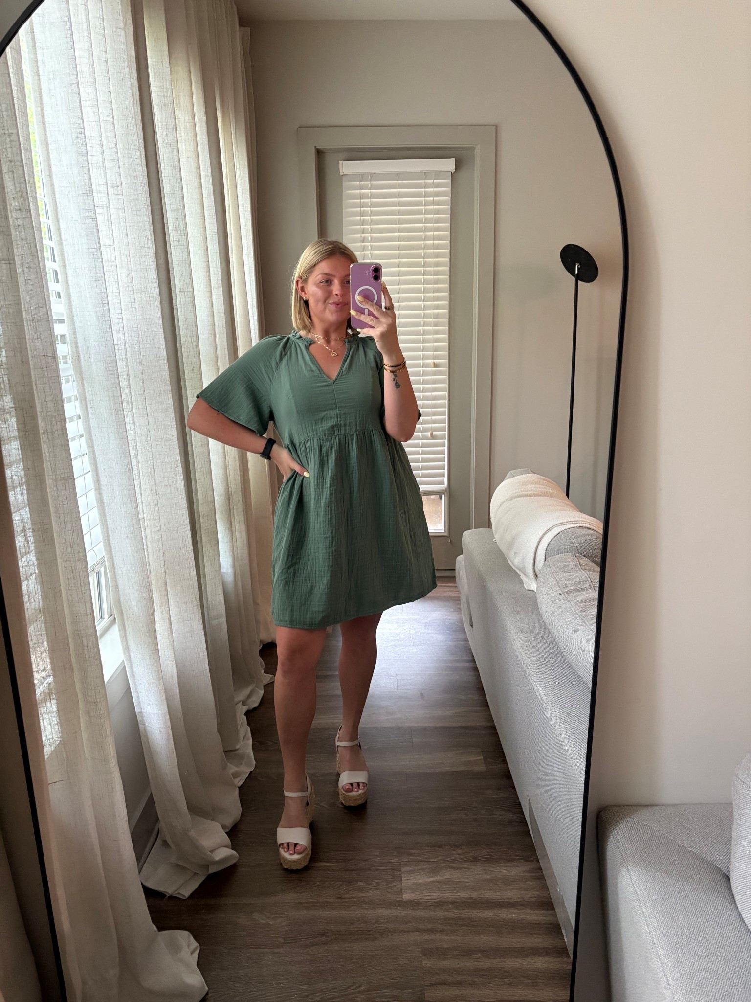 spring is here 🌷 wearing a large! 

#LTKMidsize #LTKFindsUnder50 #LTKStyleTip