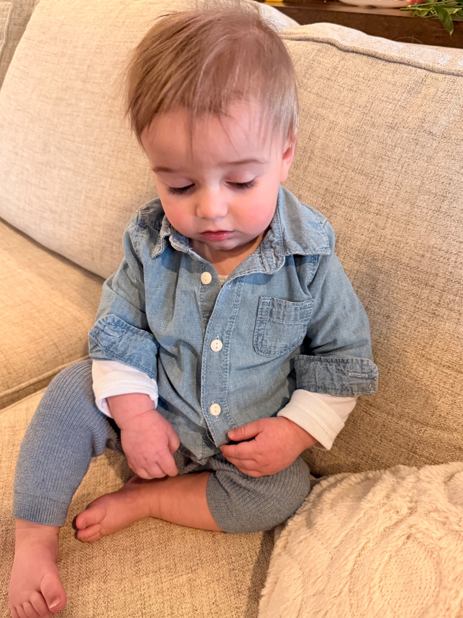 Row’s little jean shirt 💙

#LTKmomlife #LTKKids #LTKBaby