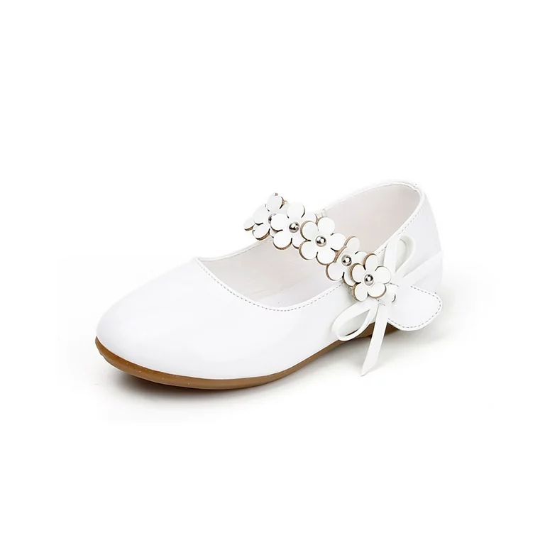 Hawee Dress-up Mary Jane Flower Strap Princess Dress Shoes (Toddler Girls & Little Girls) | Walmart (US)