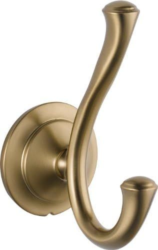 Delta Faucet 79435-CZ 73835, Double Robe Hook, Champagne Bronze | Amazon (US)