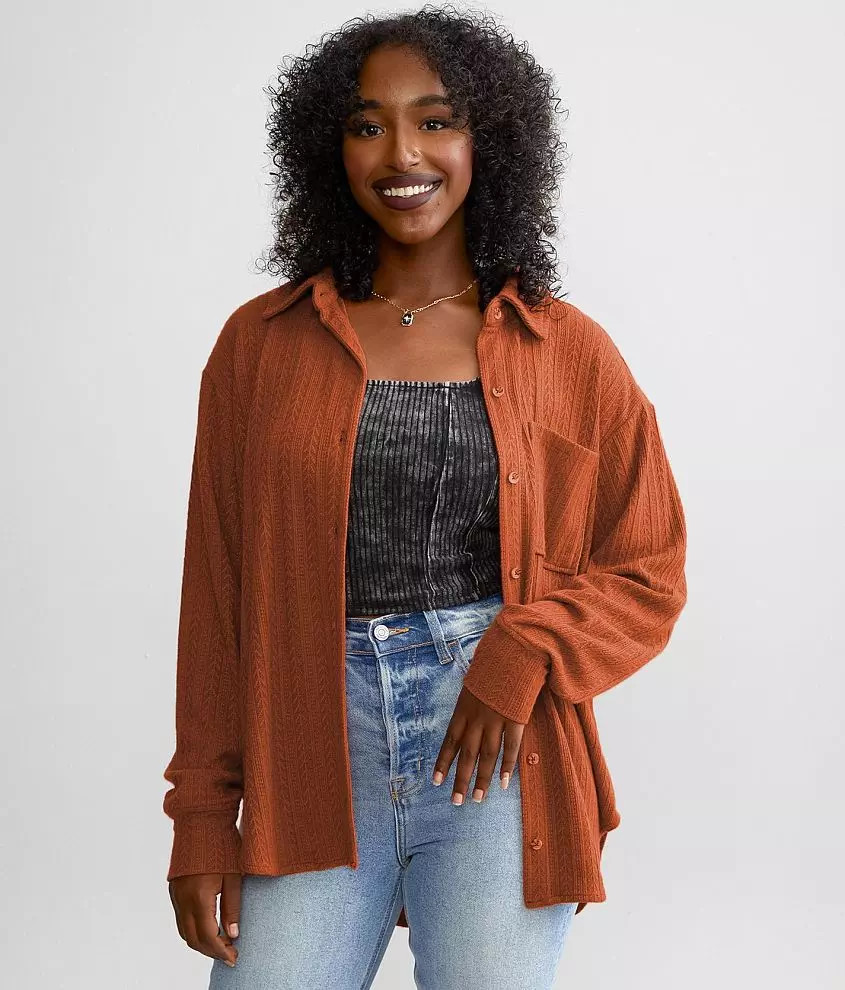 Cable Knit Shirt | Buckle