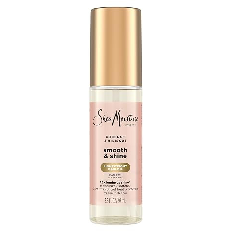 Shea Moisture Coconut & Hibiscus Smooth & Shine Oil Coconut & Hibiscus Softens And Hydrates Hair ... | Amazon (US)