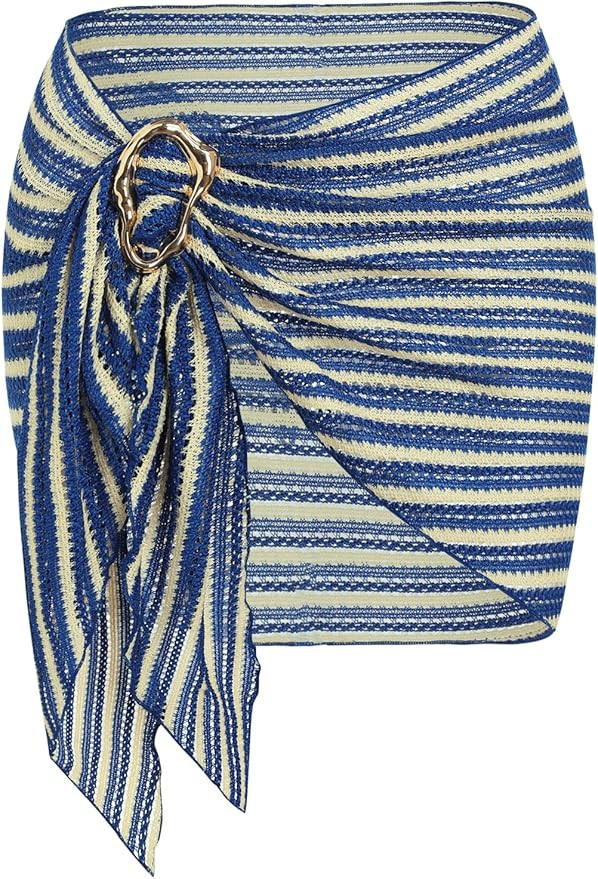 ZAFUL Boho Beach Cover Ups for Women Sarong Coverups Sheer Bikini Chiffon Wraps Skirts for Swimwe... | Amazon (US)