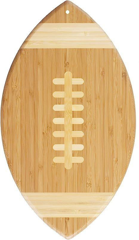 Totally Bamboo Football Shaped Bamboo Serving and Cutting Board, 14" x 8-1/2" | Amazon (US)