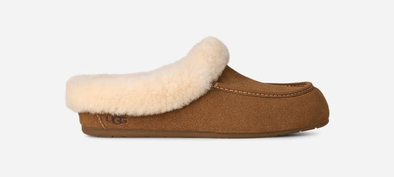 UGG® Women's Ansley Mule Sheepskin Slippers in Chestnut, Size 5 | UGG (US)