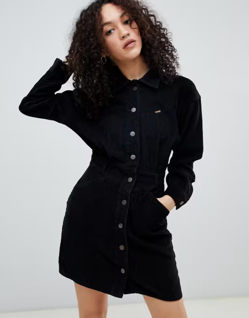Wrangler western cord dress | ASOS US