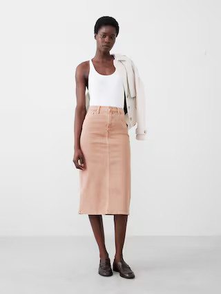 Denim Midi Pencil Skirt | Banana Republic Factory | Banana Republic Factory