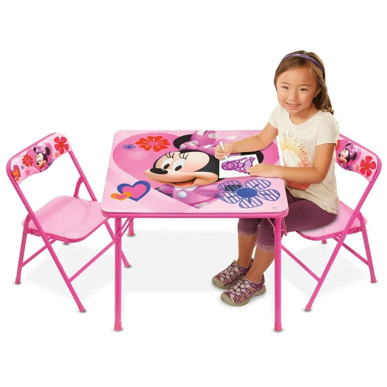 Disney Minnie Mouse Erasable Activity Table Playset & 2 Chairs | Walmart (US)