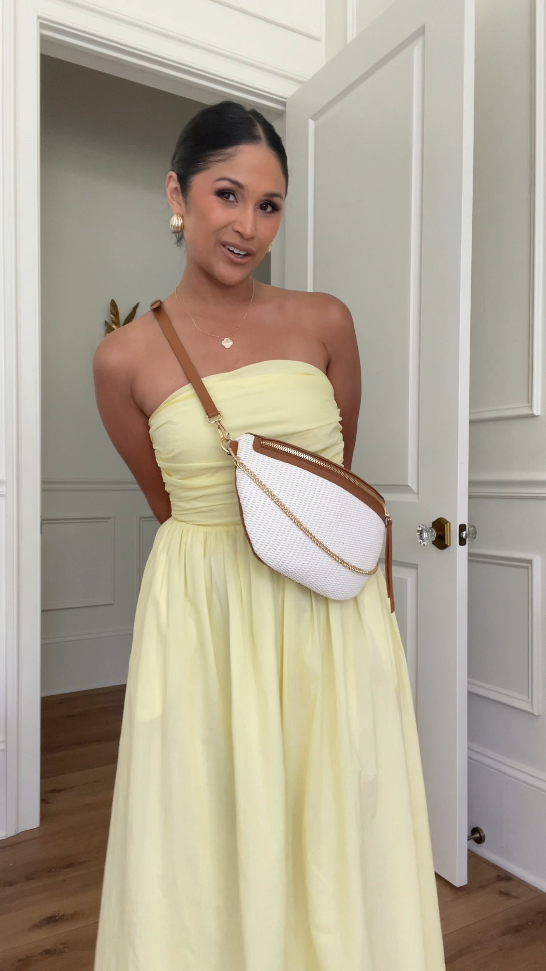 This yellow midi dress was perfect for the baby shower I attended yesterday! I’m wearing a size small here and it comes in black as well!
Take 20% OFF my raffia sling bag with code: HAUTE20


#LTKShoeCrush #LTKItBag #LTKStyleTip