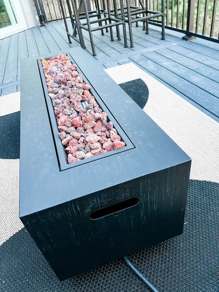 Elevate your outdoor space with these black rectangular fire pit, rug, and more!

#patiorefresh #modernhome #homeinspo #homeappliances

#LTKhome #LTKFind
