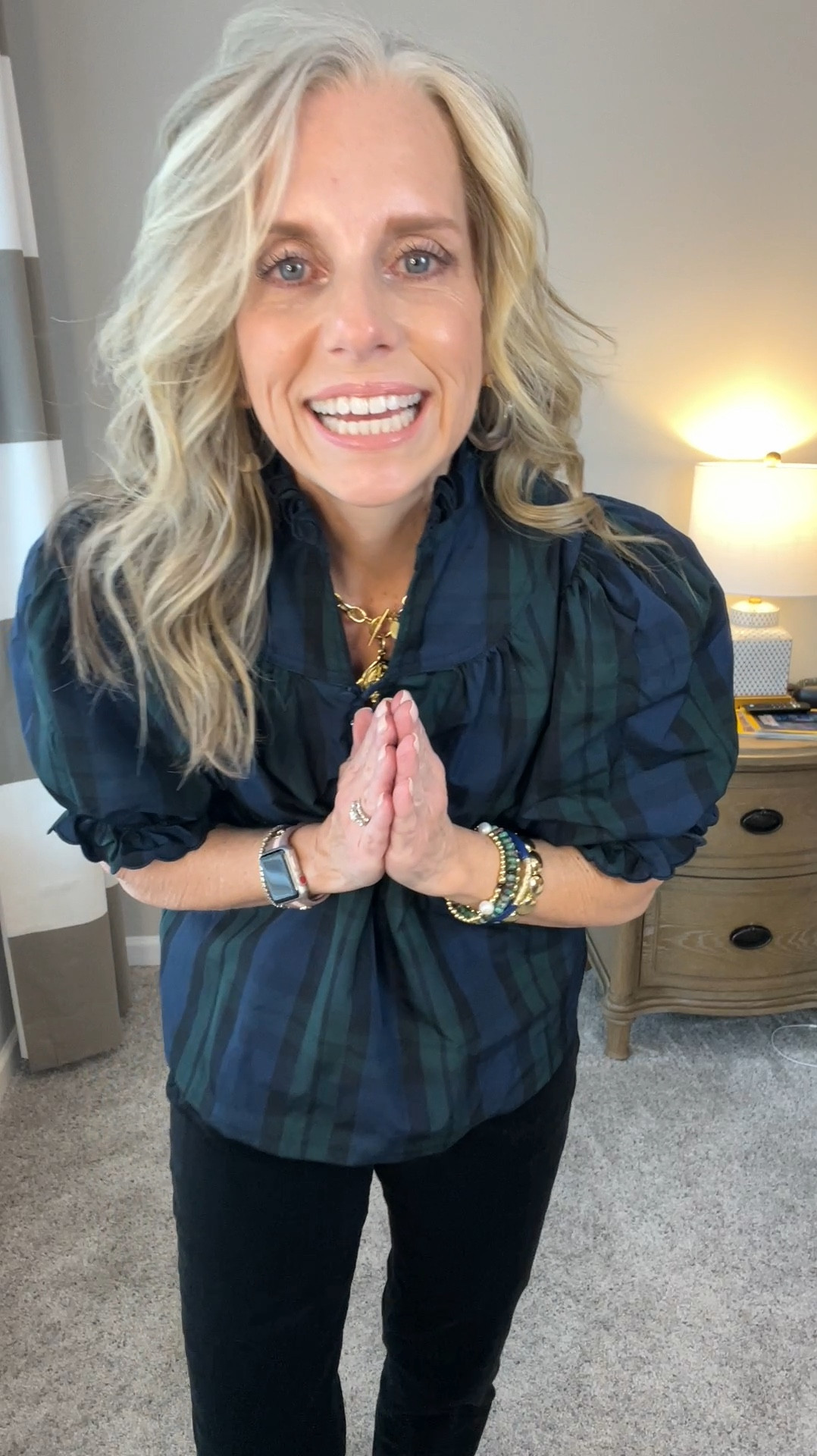 Grab this adorable plaid shirt during the Tuckernuck sale 

Wearing XS 
The cords are size 4 and sooooo good 

#LTKOver40 #LTKHoliday #LTKCyberWeek