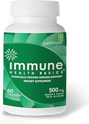 Immune Health Basics - Wellmune Beta Glucan Supplement - Immunity Support Booster - 500 Milligram... | Amazon (US)