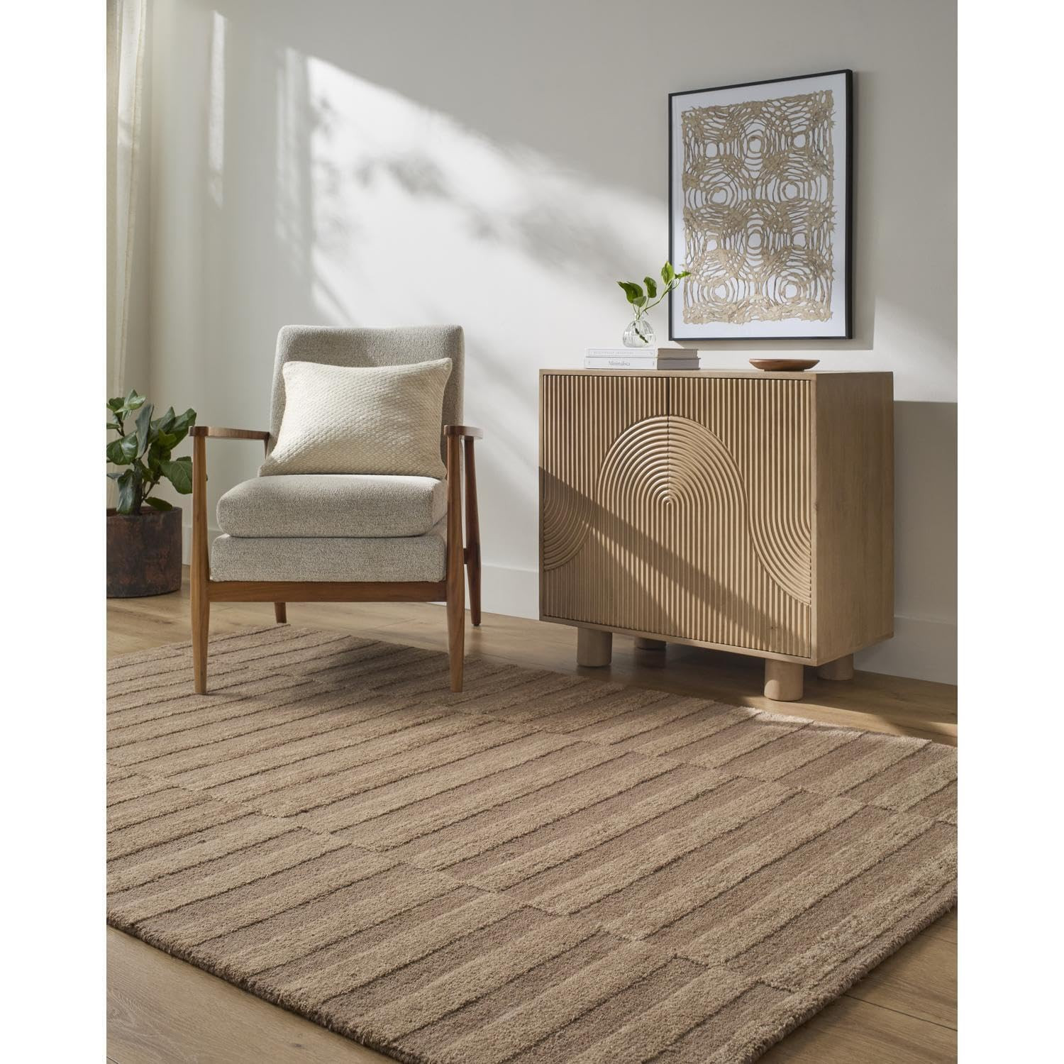 Livabliss x Our PNW Home Idaho Modern Area Rug, 8' x 10', Brown, (8' x 10') | Amazon (US)