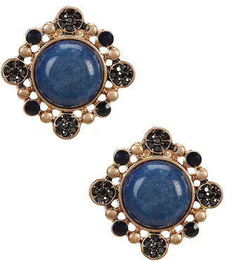 Semi Precious Burst Drop Earrings | Dillard's