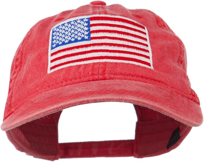 e4Hats.com American Flag Embroidered Washed Cap | Amazon (US)