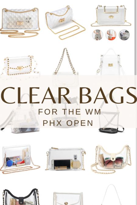 Clear bags for your next concert or the WM Phoenix open. 




#LTKfindsunder50 #LTKstyletip