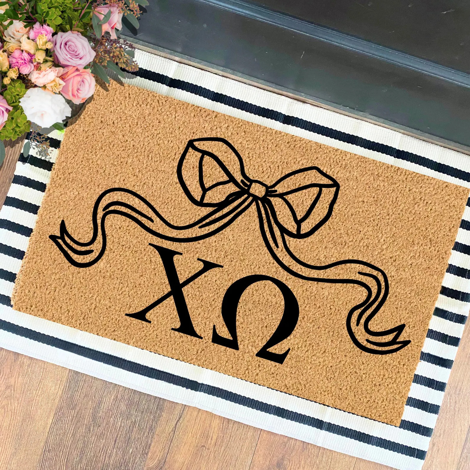 Custom Sorority Greek Letter Doormat, Personalized Sorority Gifts, Sorority Merch, College Gift, ... | Etsy (US)