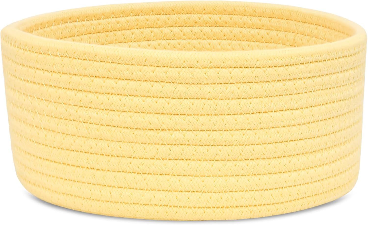 ABenkle Small Woven Basket, Empty Tiny Shallow Storage Basket, Mini Cotton Rope Baskets, Round De... | Amazon (US)