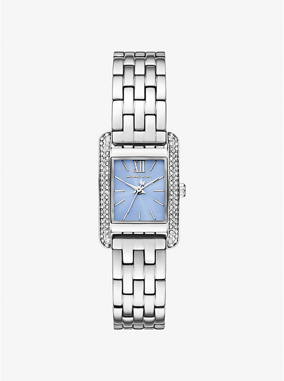 Mini Monroe Pavé Silver-Tone Watch | Michael Kors US