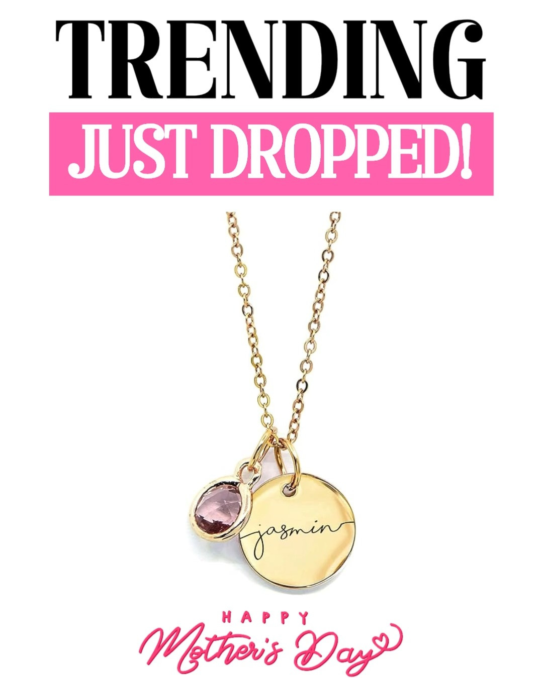 The sweetest personalized gift she’ll treasure forever 💖 This custom name necklace with birthstone is dainty, meaningful, and perfect for celebrating mom or grandma. A beautiful everyday piece that adds a personal touch to any outfit ✨ #LTKGiftGuide #LTKJewelry #LTKSeasonal #LTKUnder50 #LTKStyle 

 #LTKmomlife #LTKSeasonal #LTKSaleAlert