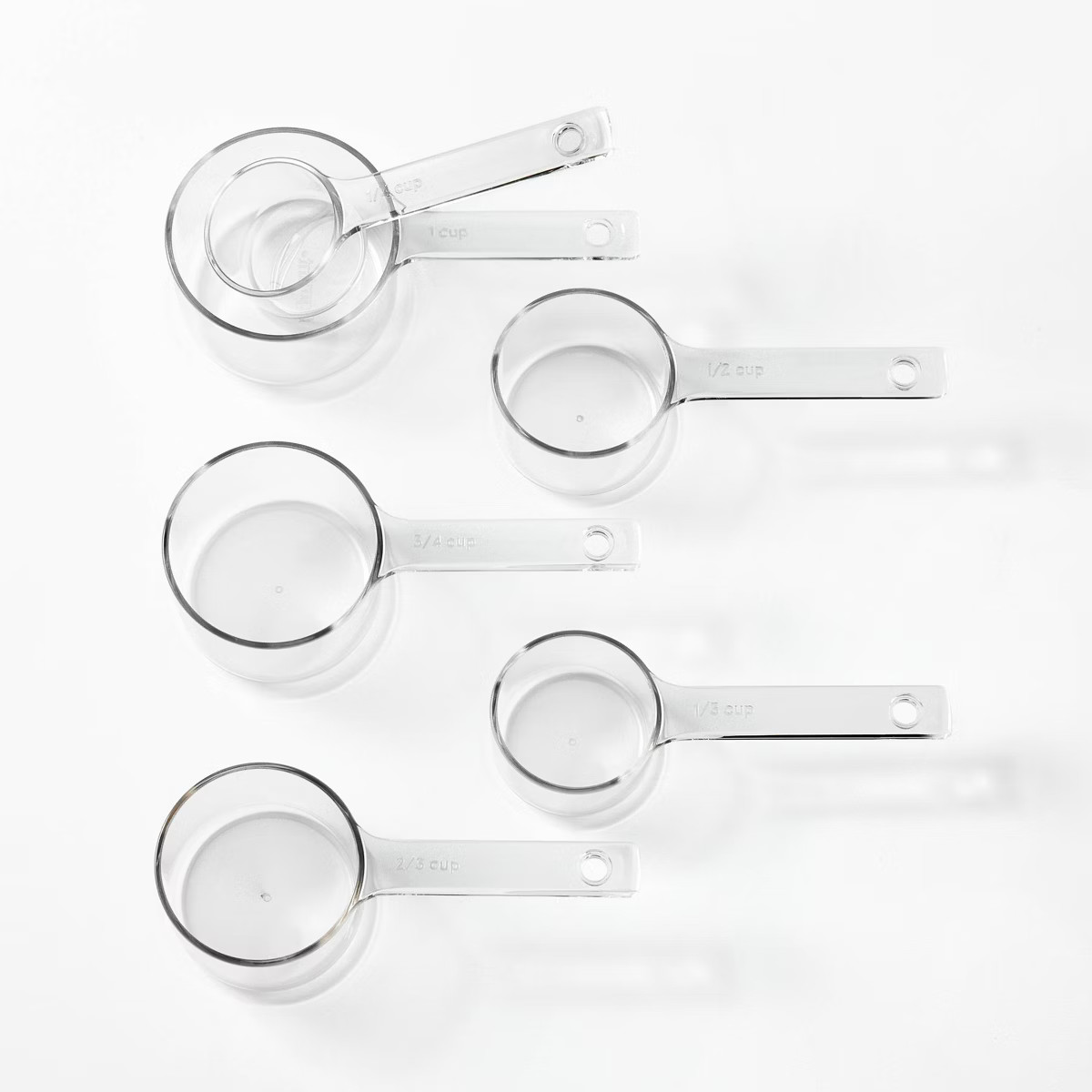 6pc Tritan Plastic Measuring Cups Clear - Figmint™ | Target