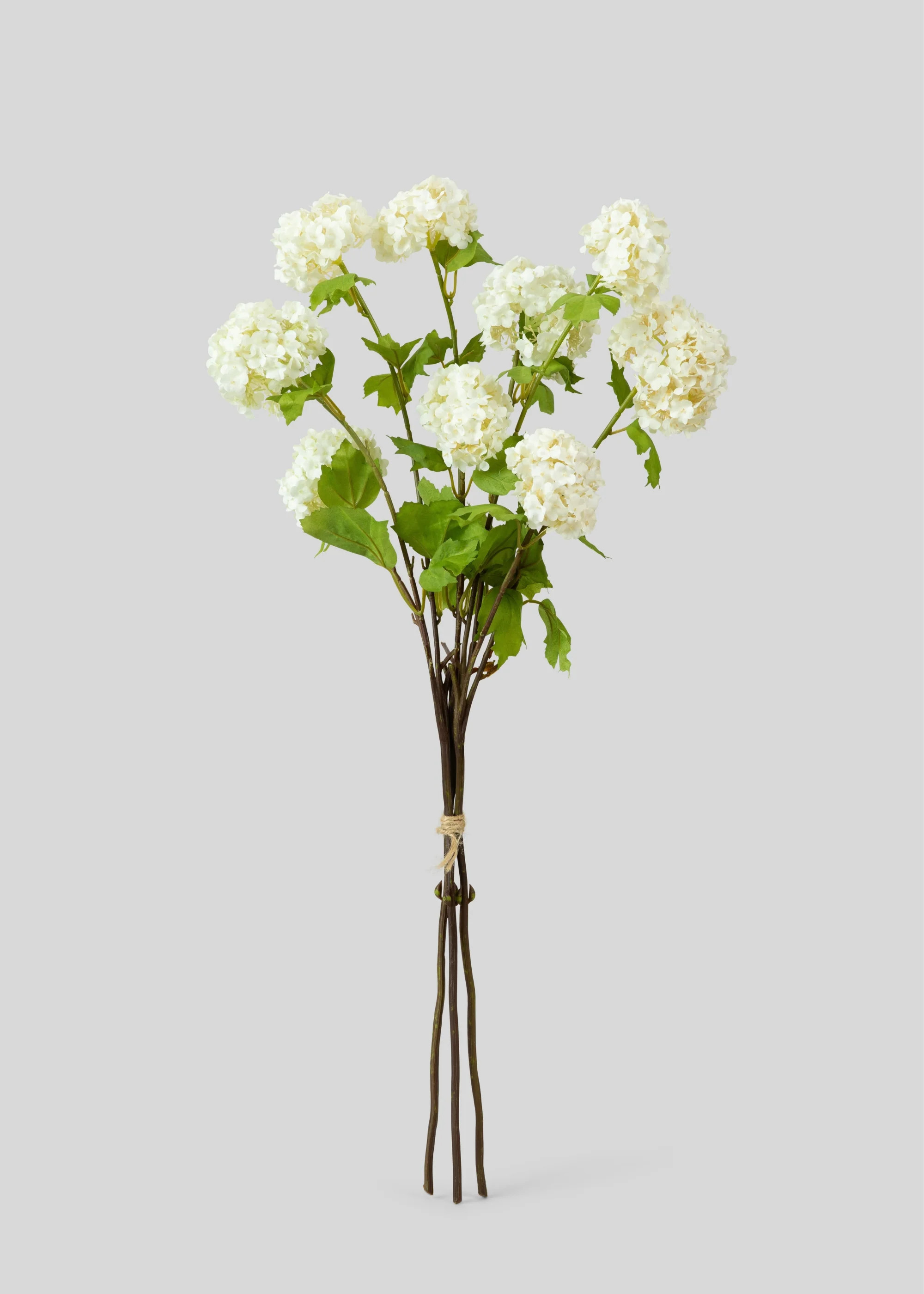Fake Snowball Flower Bundle in White - 31 | Afloral