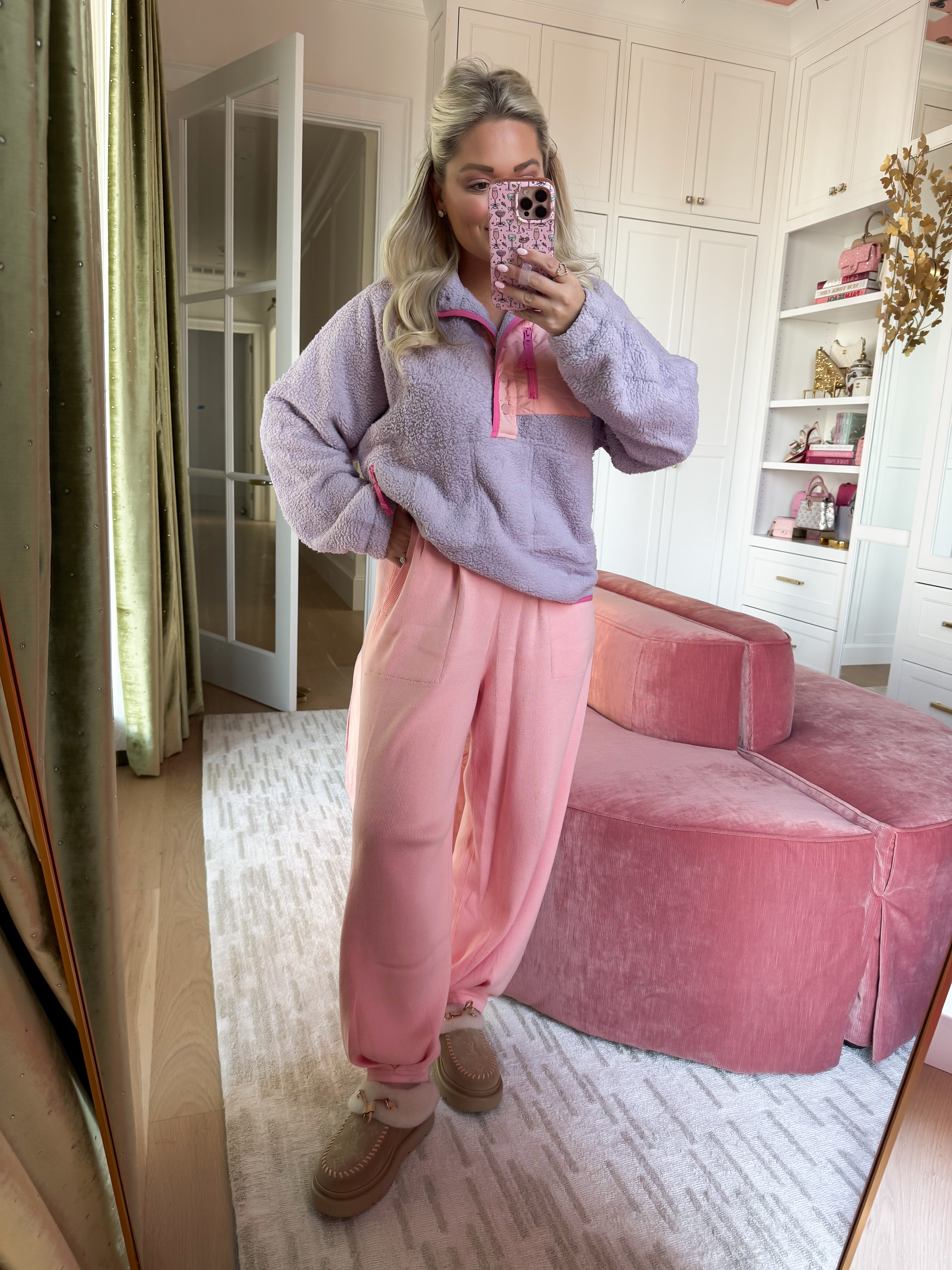 Obsessed with this look! Casual travel or errands look / Amazon pullover  
Size medium  for oversized feel. 
Size small in peach set! 


#LTKdayinmylife #LTKgrwm #LTKootd