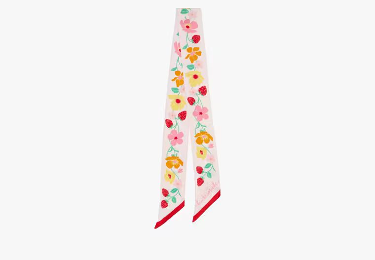 Strawberry Garden Skinny Scarf | Kate Spade Outlet