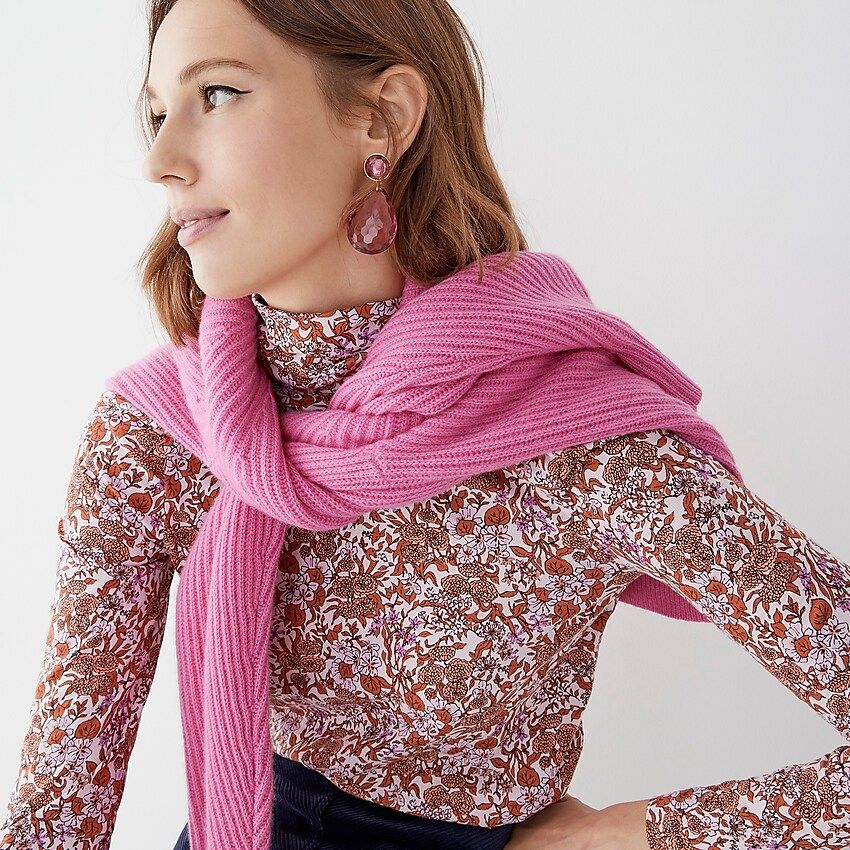 Tissue turtleneck in fête floral | J.Crew US