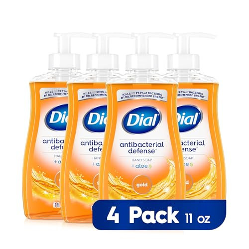 Dial Antibacterial Liquid Hand Soap, Gold, 11 fl oz (Pack of 4) | Amazon (US)