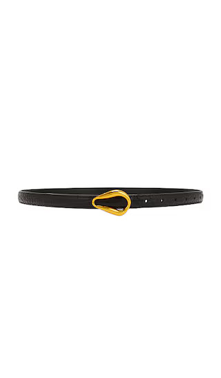 Genuine Leather Belt in Black | Revolve Clothing (Global)