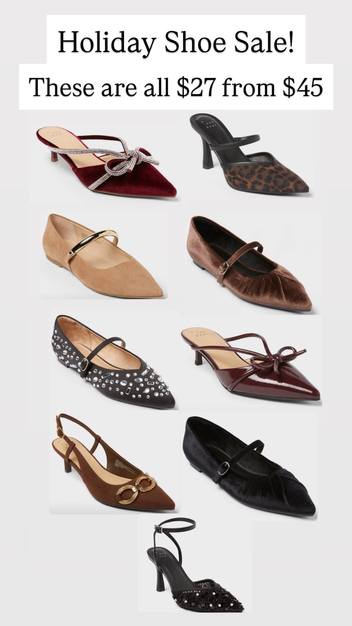 Holiday Shoe Sale! These are $27 from $45!

#LTKShoeCrush #LTKSaleAlert #LTKHoliday