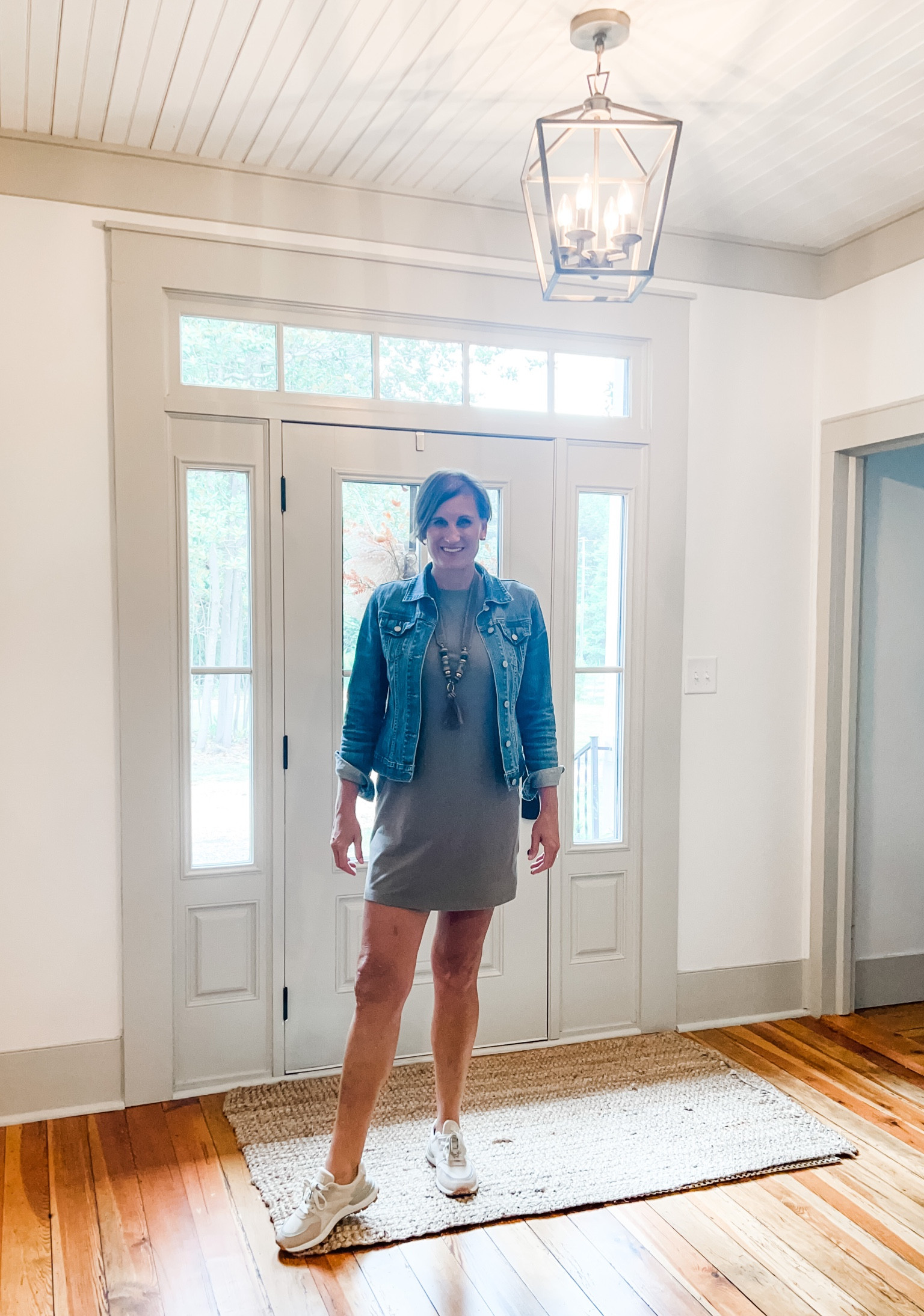 Never thought I’d be a sneakers and dress kind of gal, but here we are. 
.
.
.
.
#tallfashion #falloutfit 

#LTKfindsunder50 #LTKover40 #LTKmidsize