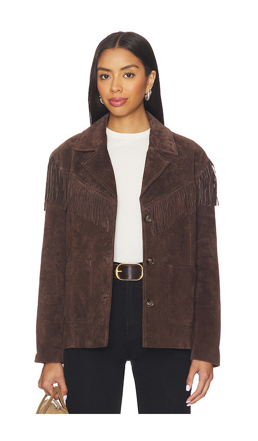 BLANKNYC Suede Fringe Jacket in Brown. Size S. Also in L, XS. | Revolve Clothing (Global)