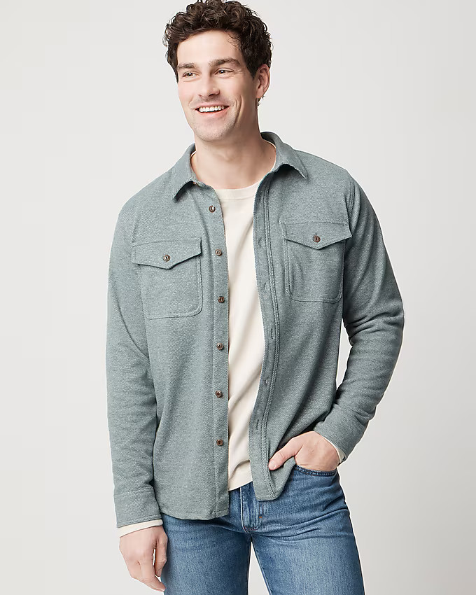 Double-knit work shirt | J.Crew Factory