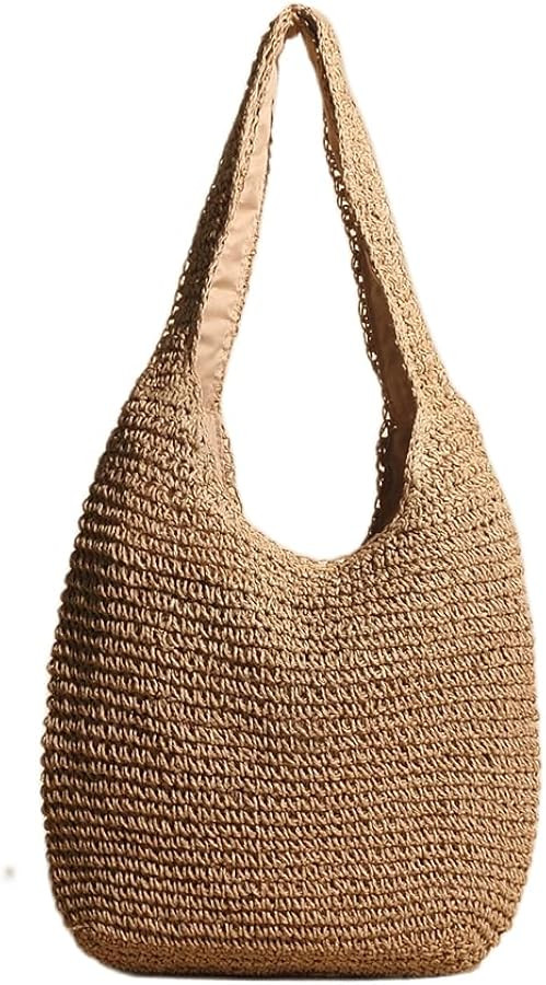 Straw Hobo Bags for Women Vintage Handbag Tote Bag Boho Crochet Beach Bag Trendy 2026 Handwoven S... | Amazon (US)