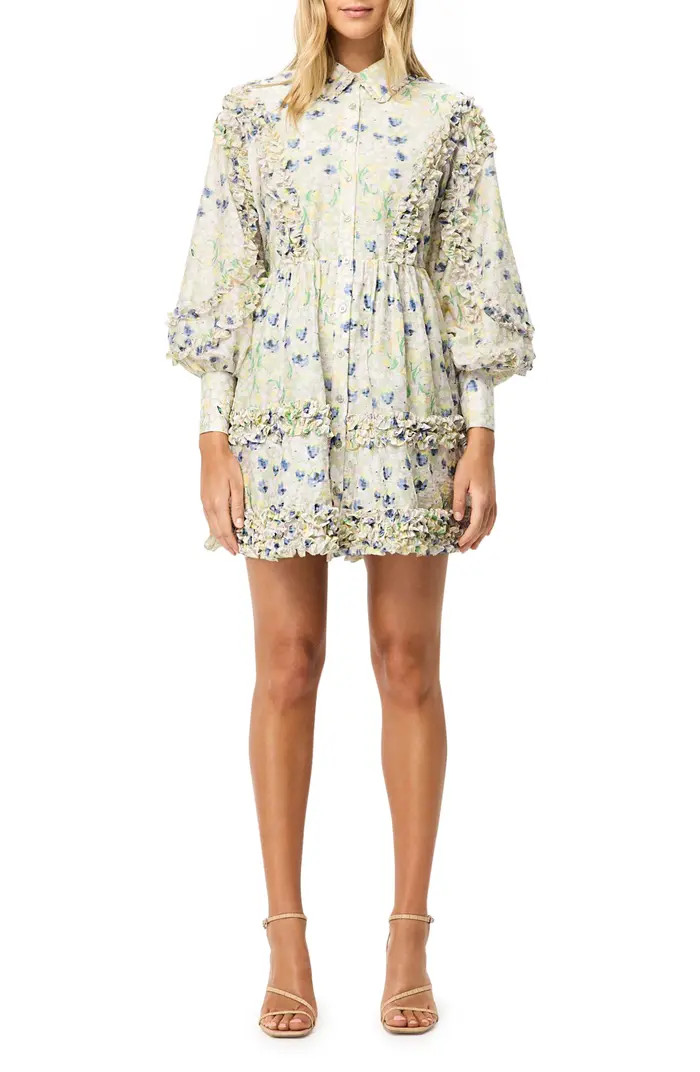Elliatt Kendari Long Sleeve Babydoll Dress | Nordstrom | Nordstrom