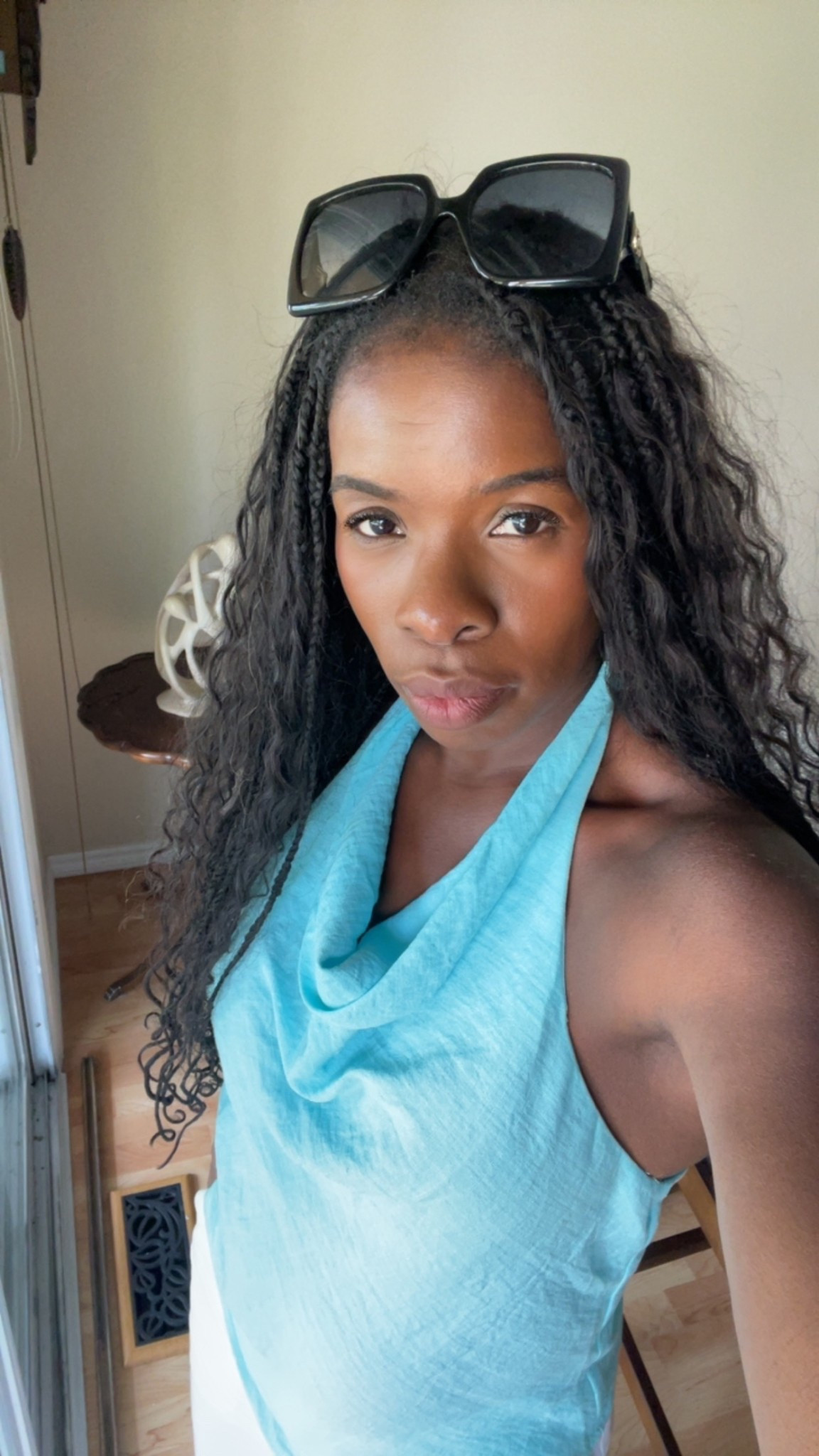 Chill Thursday in my teal halter top. 

#LTKSeasonal #LTKOver40 #LTKStyleTip