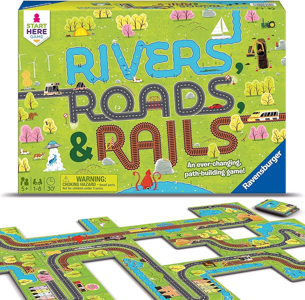 Ravensburger Rivers, Roads and Rails - Innovative Matching Game for Kids | Encourages Strategic T... | Amazon (US)