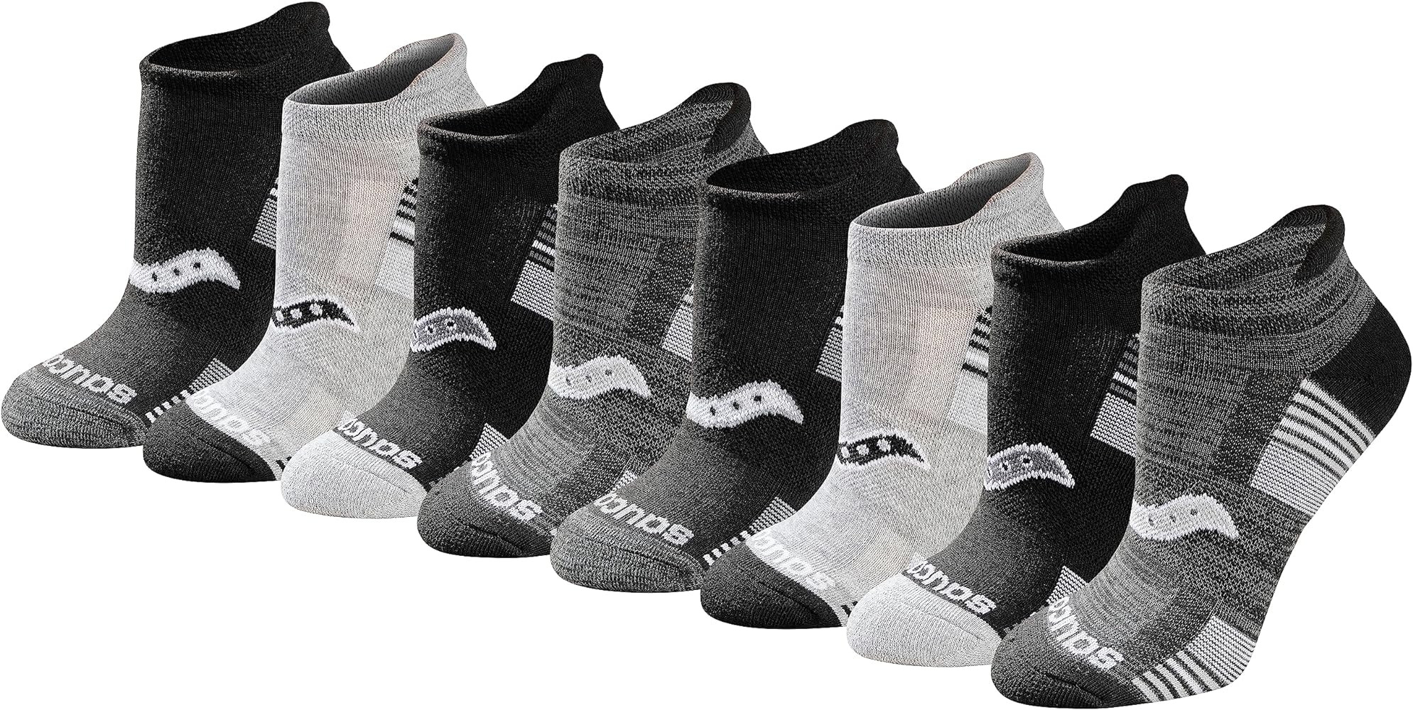 Saucony womens 8/16 Pairs Performance Heel Tab Athletic Socks | Amazon (US)