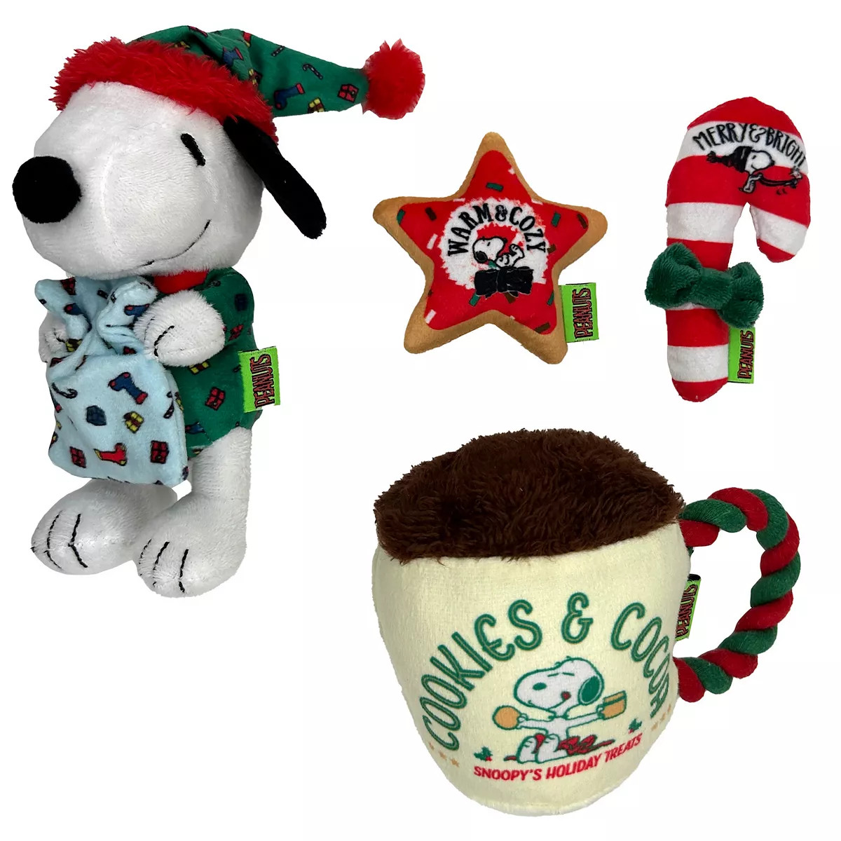 Peanuts Snoopy & Mug 4-piece Dog Toy Set | Kohl's