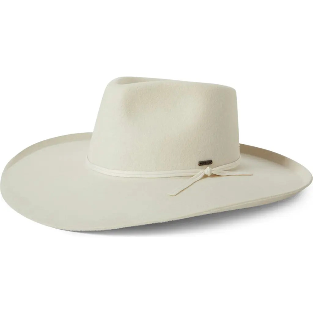 Brixton Marlow Wool Felt Rancher Hat in Off White at Nordstrom, Size X-Small | Nordstrom