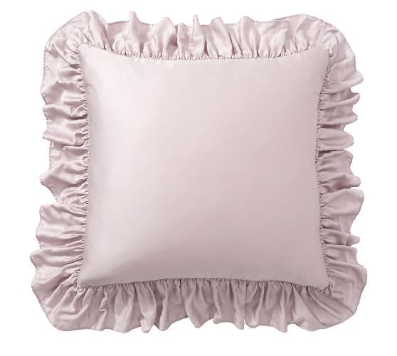 Tencel™ Ruffle Sham - Light Orchid | Pottery Barn (US)