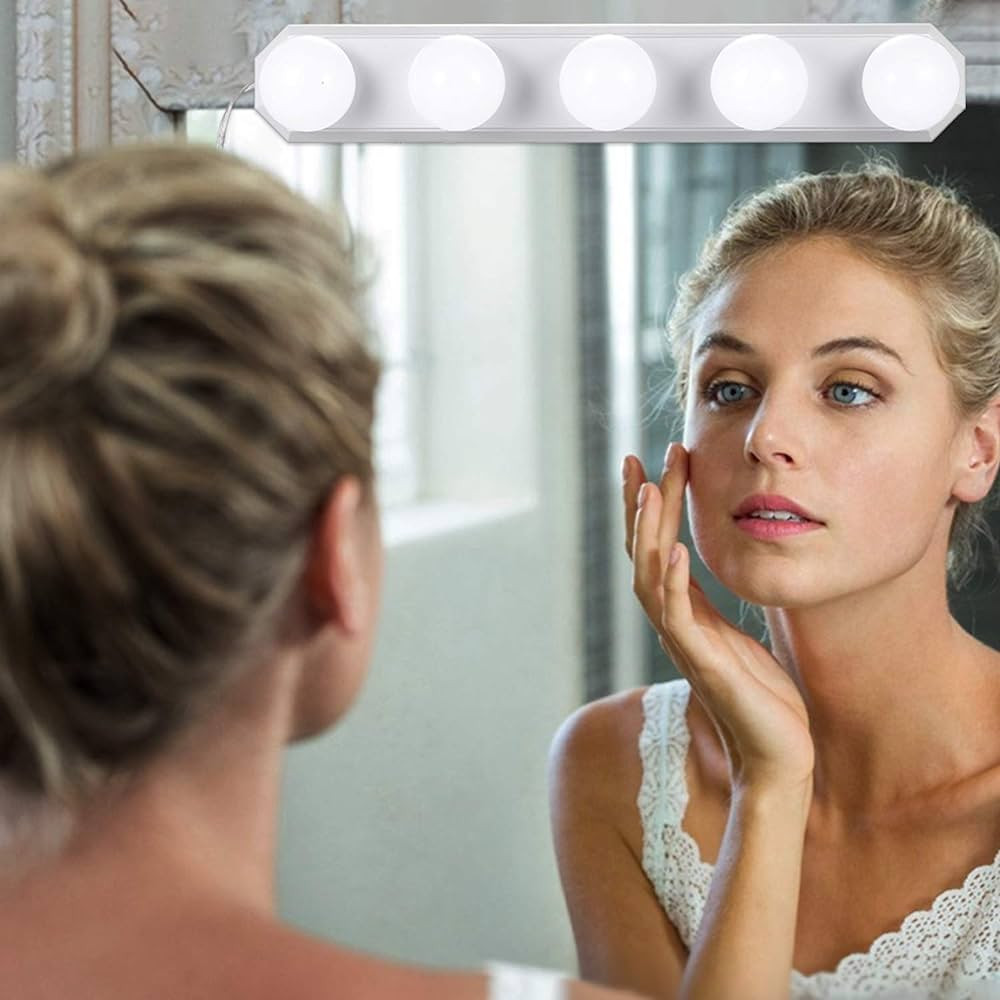 LED Vanity Lights for Mirror 5 Bulbs 3 Color Modes Brightness Dimmable 4W USB Power Makeup Cosmet... | Amazon (US)