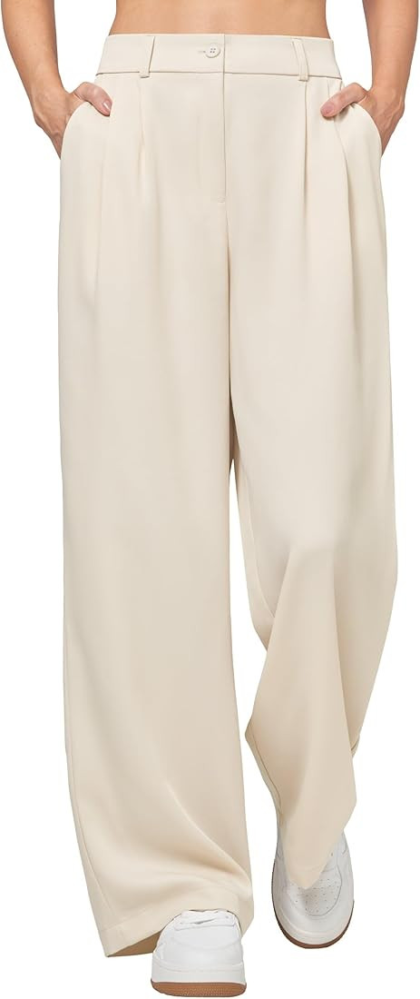 Willit Women's Work Pants Wide Leg High Waisted Casual Slacks Business Office Dress Pants with Po... | Amazon (US)