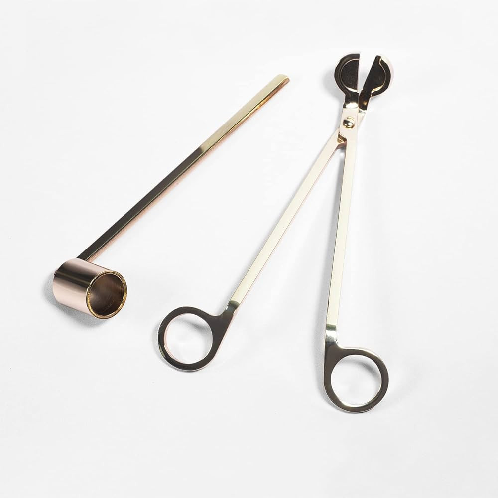 Candle Wick Trimmer and Candle Snuffer Accessory Set – Gold | Amazon (US)